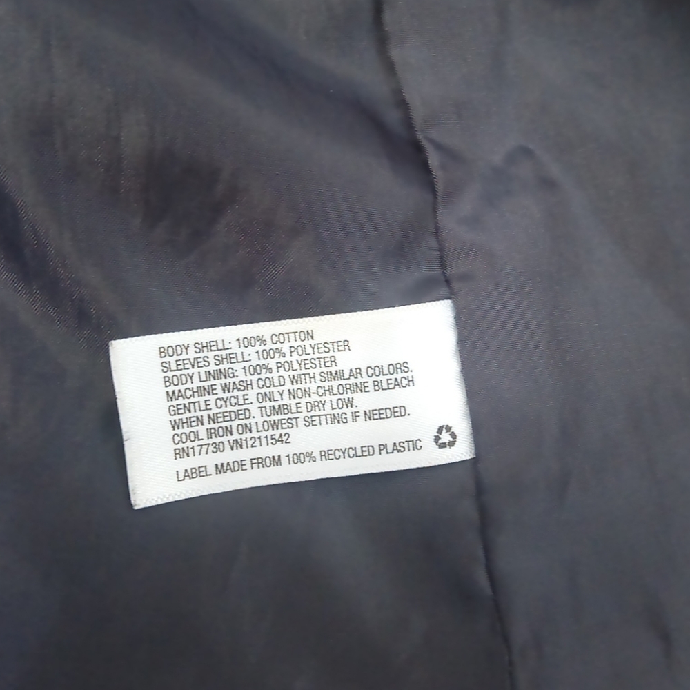 Utility Knit Pattern Tie String Sweater Zip Up Ja… - image 8